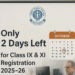 CBSE Reminder 5: Only 2 Days Left to Submit Registration Data for Class IX & XI (2025–26)