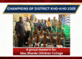 Maa Sharda Children College Jalalabad Wins District-Level Kho-Kho Championship