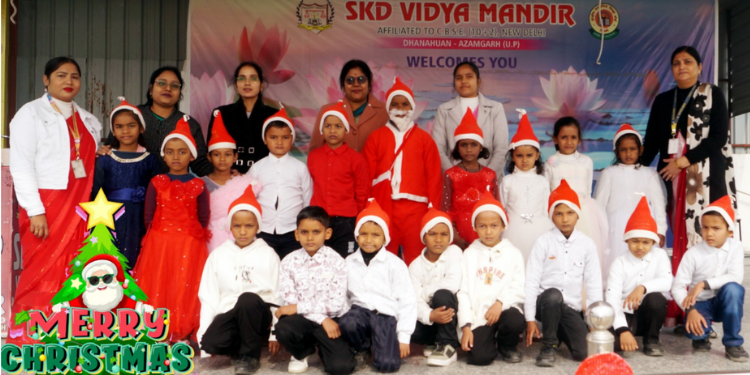 Azamgarh: Christmas Celebrated with Joy and Excitement at SKD Vidya Mandir