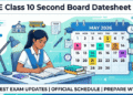 CBSE Releases Class 10 Second Board Examination Datesheet 2026