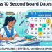CBSE Releases Class 10 Second Board Examination Datesheet 2026