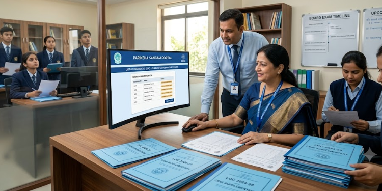 CBSE Starts Online Submission of Class XII Supplementary Exam 2026 LOC for Regular Students
