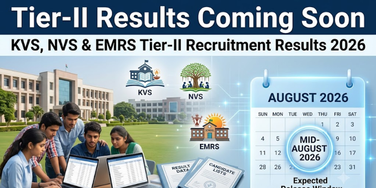 KVS, NVS and EMRS Tier-II Recruitment Exam Results to Be Released Soon